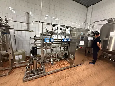Sistema de generación y almacenamiento de agua purificada para una empresa farmacéutica de Uzbekistán