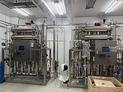 Sistema de generación y almacenamiento de agua para inyección para una empresa farmacéutica de Egipto