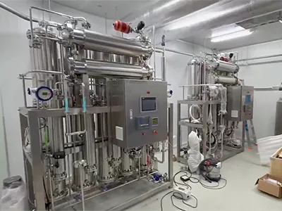 Sistema de generación y almacenamiento de agua para inyección para una empresa farmacéutica de Egipto