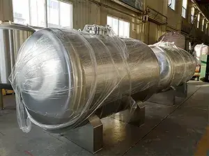 Tanque horizontal de agua purificada, SS316L/SS304